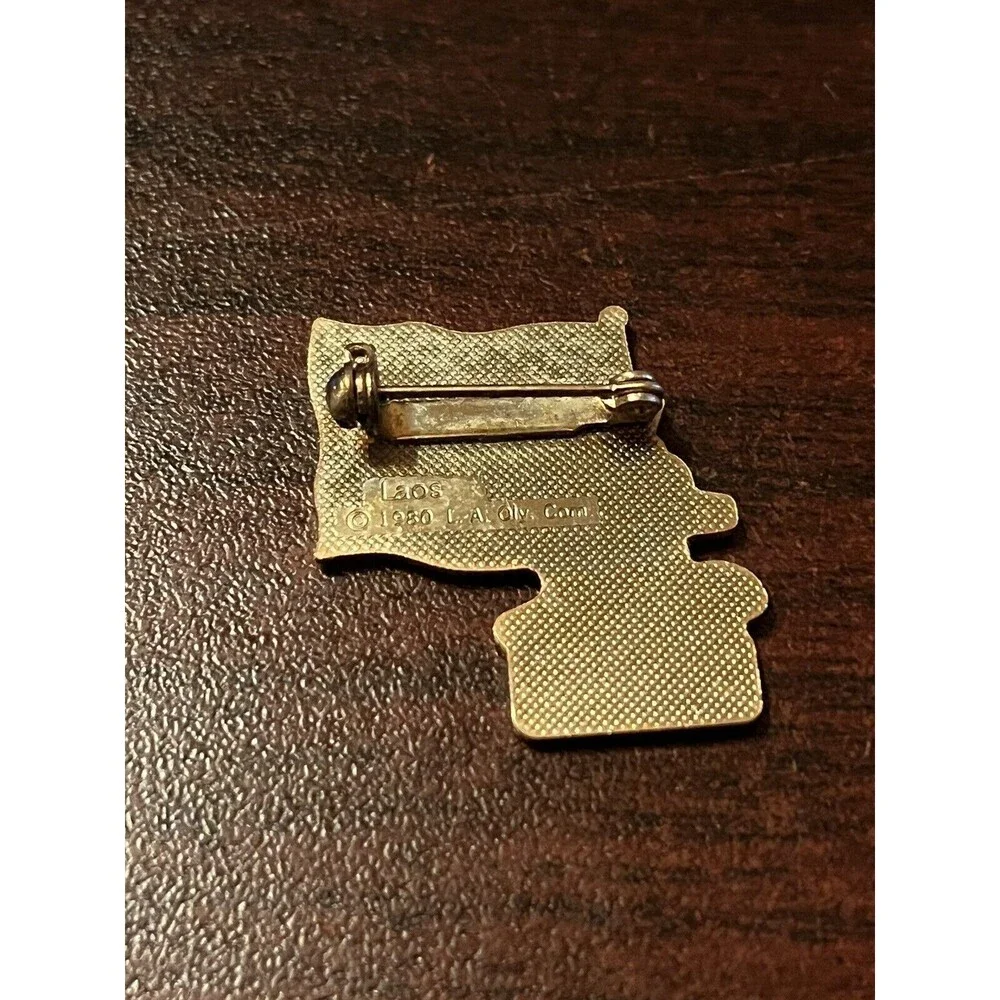 Vintage 1984 Los Angeles Olympics Coca Cola Sam Eagle Pakistan Flag‎ Lapel Pin